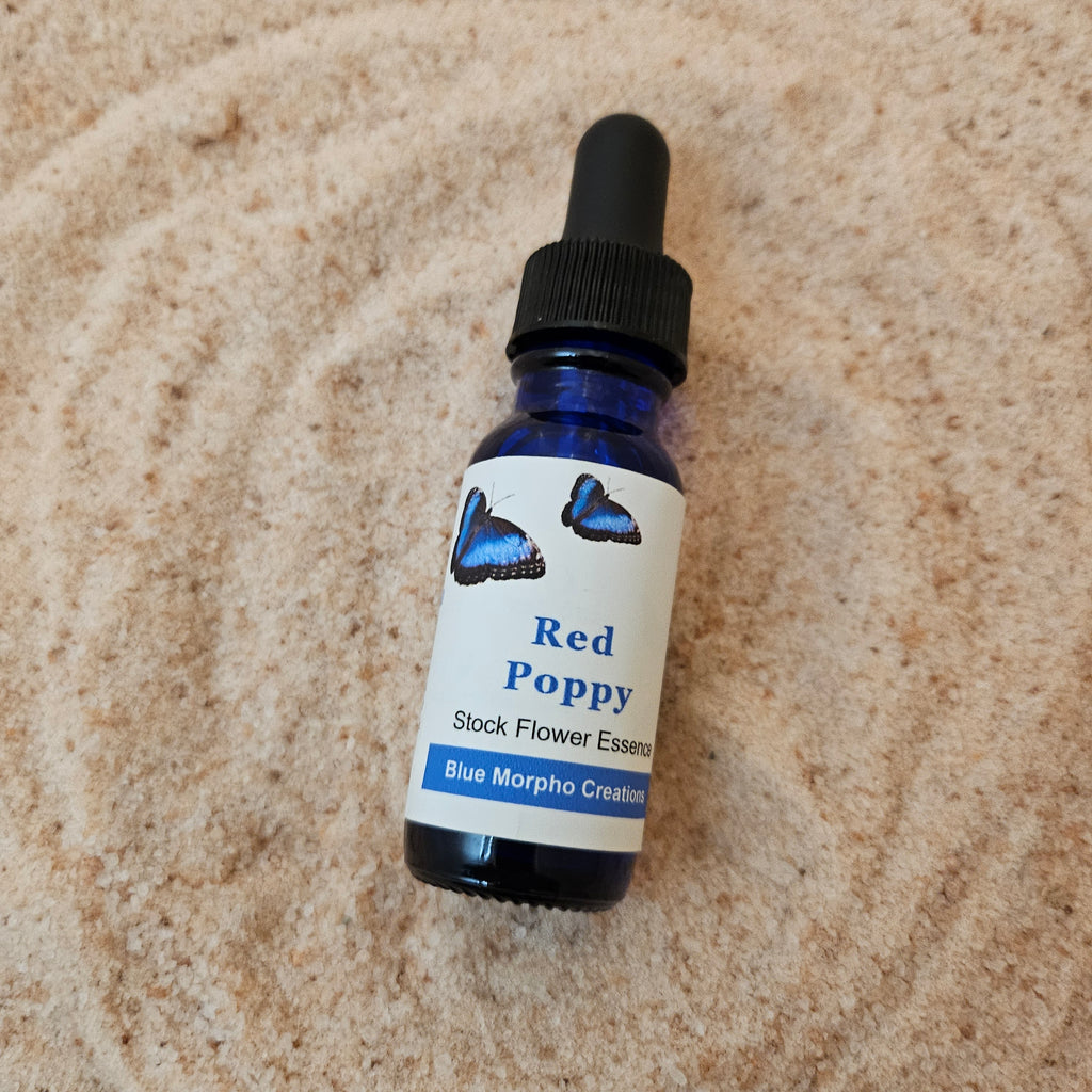 Red Poppy Flower Essence - Blue Morpho